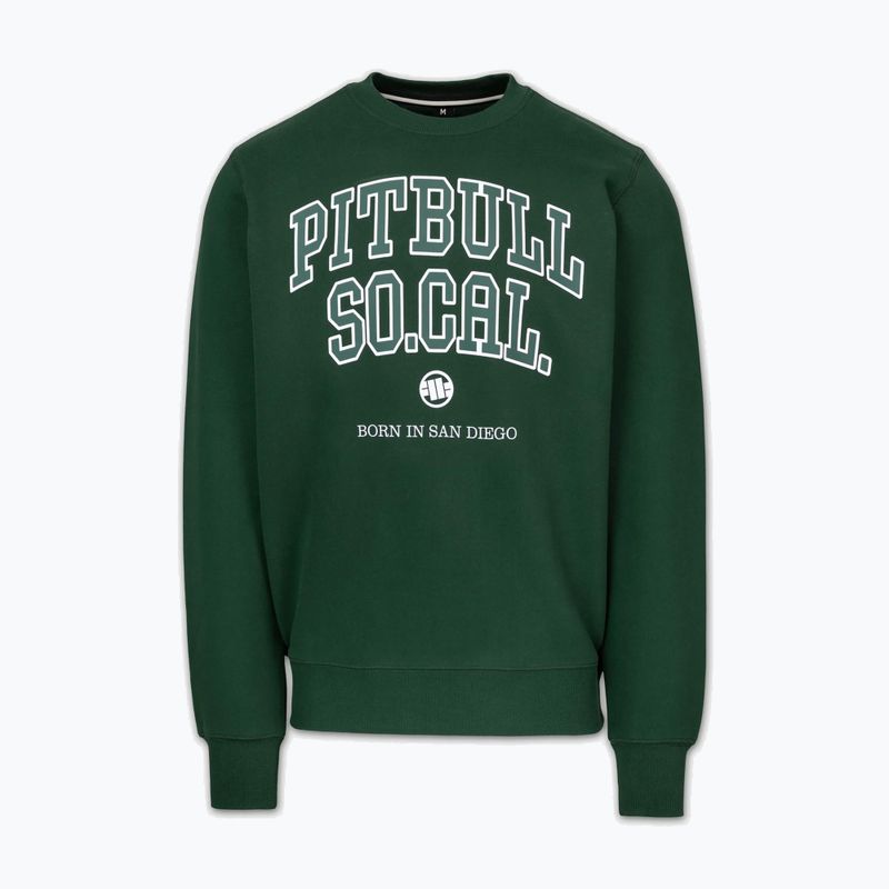 Pánska mikina Pitbull So Cal Crewneck hunter green 4