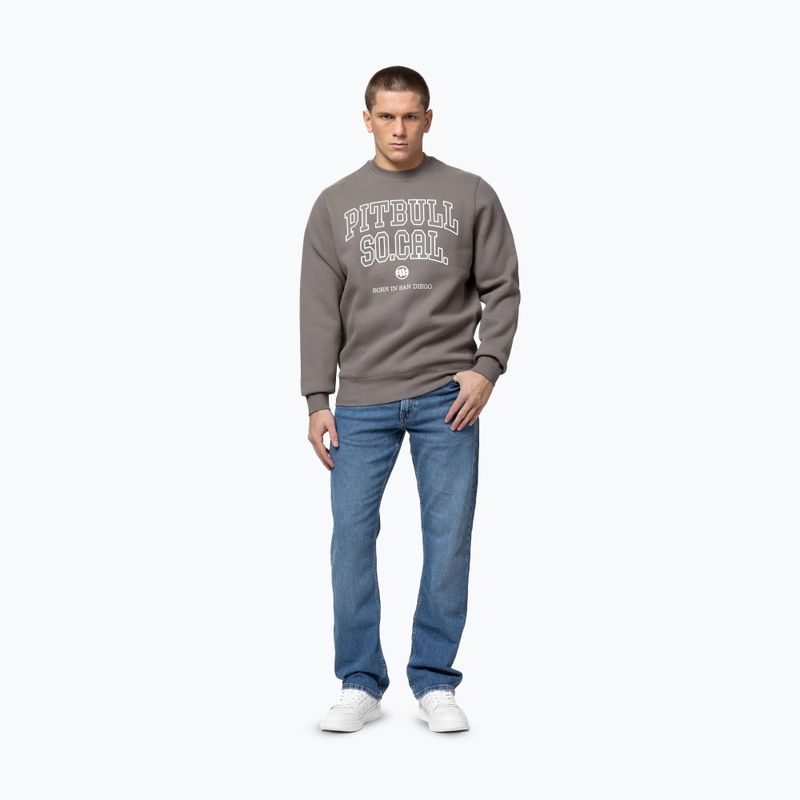 Pánska mikina Pitbull So Cal Crewneck taupe 2