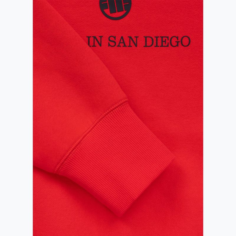 Pánska mikina Pitbull So Cal Crewneck fluorescent/red 9