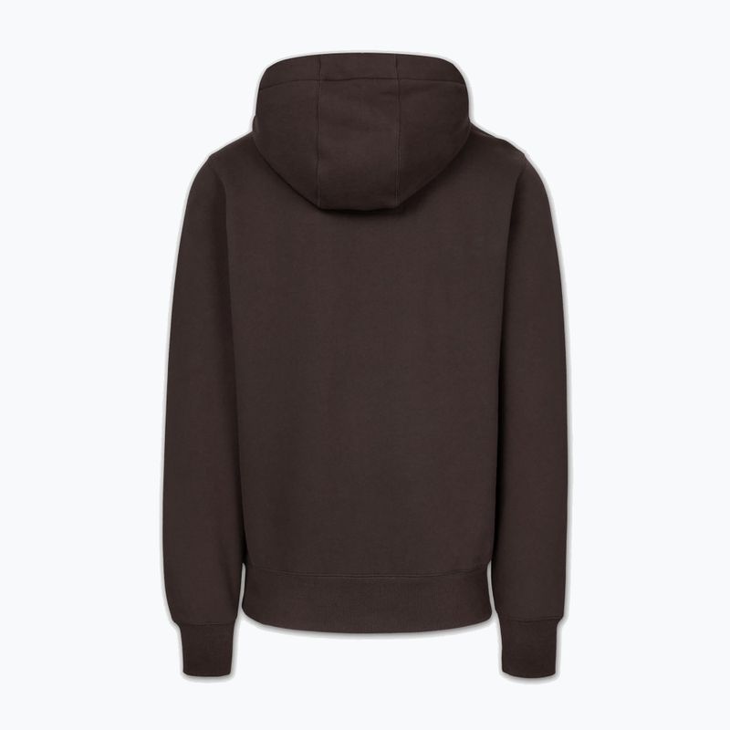 Pánska mikina Pitbull Small Logo Hooded dark chocolate 2