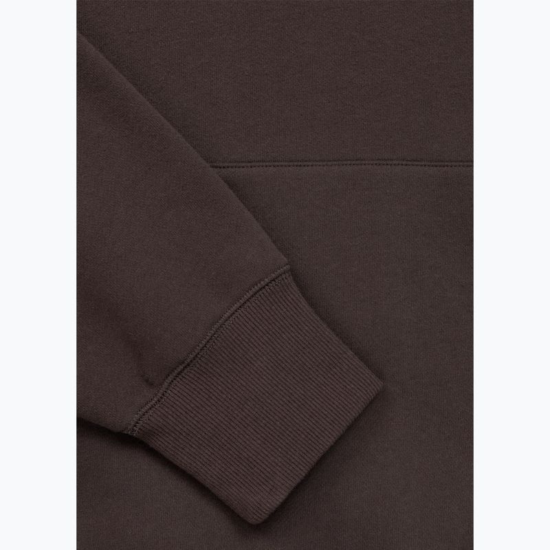 Pánska mikina Pitbull Small Logo Hooded dark chocolate 5