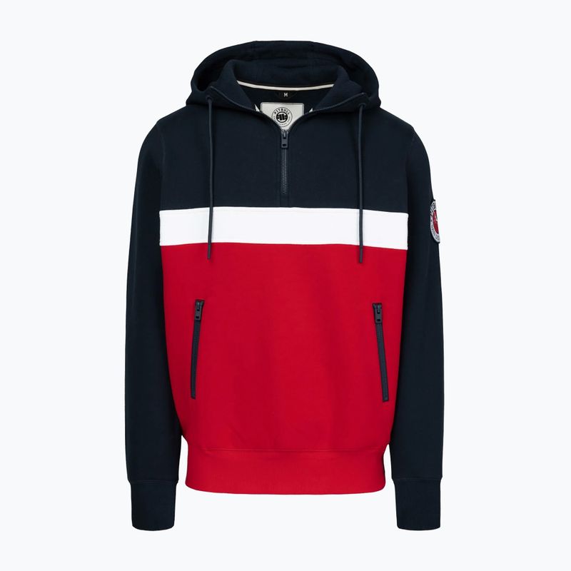 Pánska mikina Pitbull Gibson Hooded dark navy/red 4