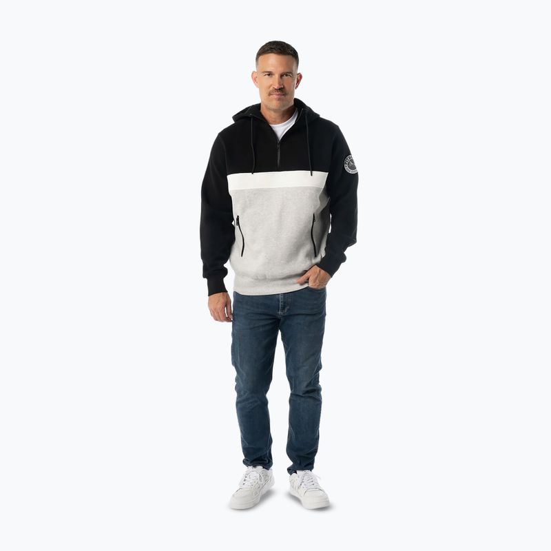 Pánska mikina Pitbull Gibson Hooded black/grey melange 2