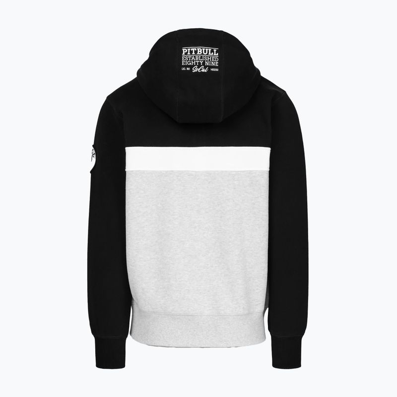 Pánska mikina Pitbull Gibson Hooded black/grey melange 2