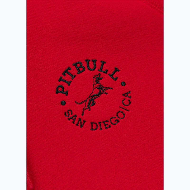 Pánska mikina Pitbull San Diego Ca Hooded red 7