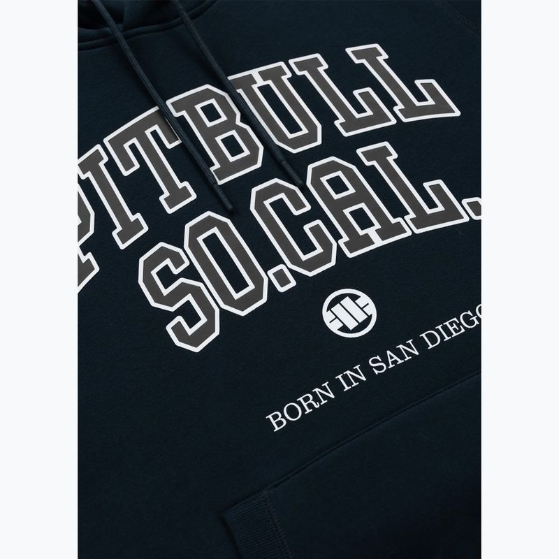 Pánska mikina Pitbull So Cal Hooded dark navy/red 7