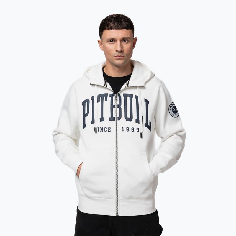 Pánska mikina Pitbull Norton Hooded Zip off white 4