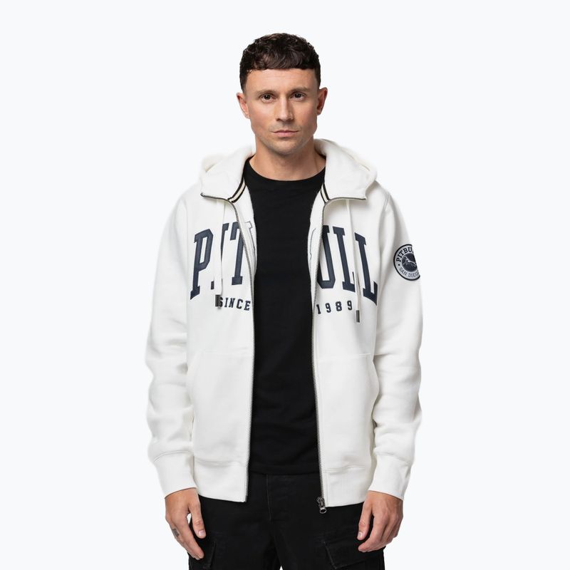Pánska mikina Pitbull Norton Hooded Zip off white 5