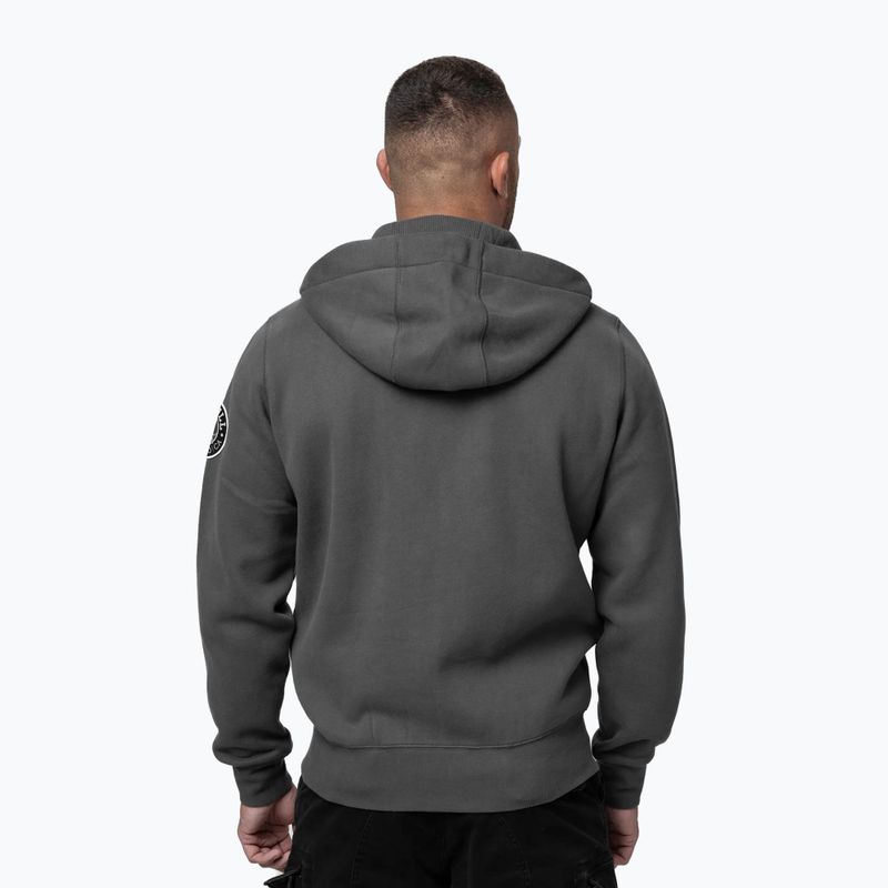 Pánska mikina Pitbull Norton Hooded Zip graphite 3