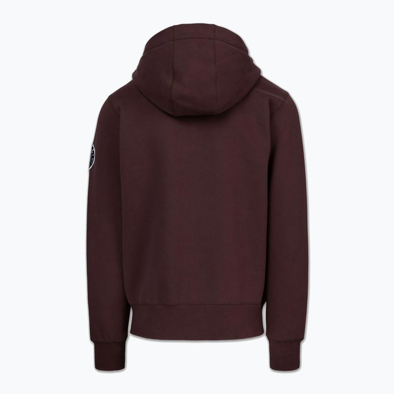 Pánska mikina Pitbull Norton Hooded Zip dark burgundy 6
