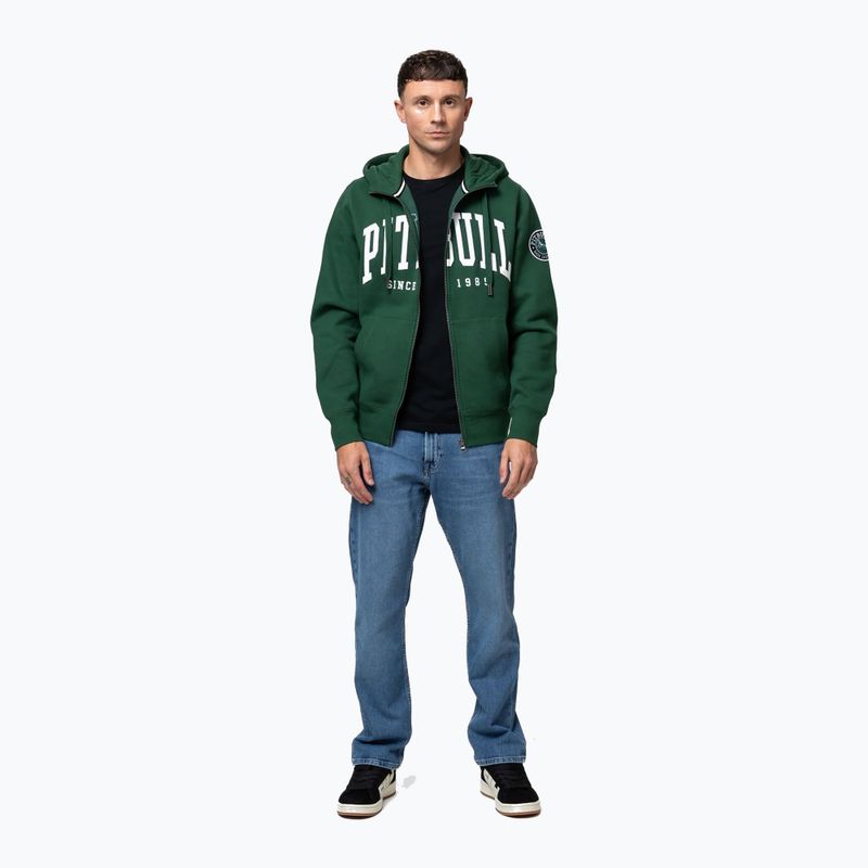 Pánska mikina Pitbull Norton Hooded Zip hunter green 2