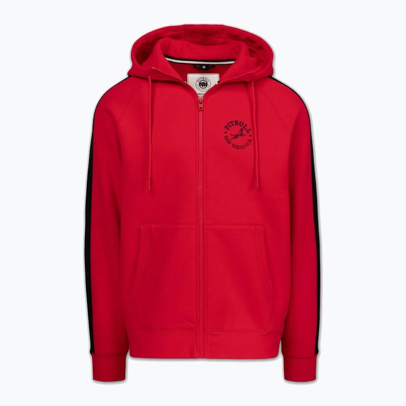 Pánska mikina Pitbull San Diego Ca Hooded Zip red 6