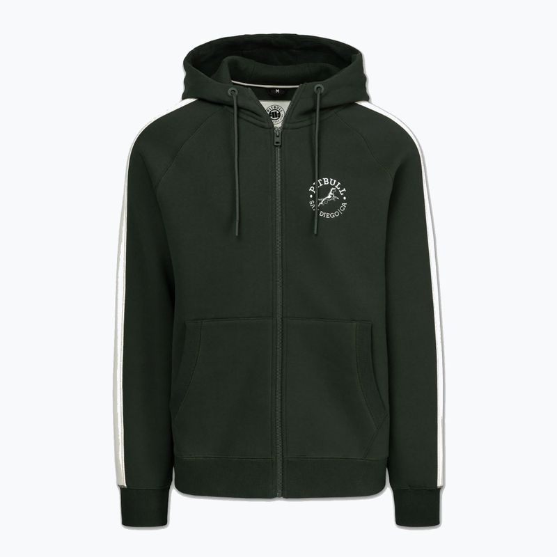 Pánska mikina Pitbull San Diego Ca Hooded Zip dark green 4