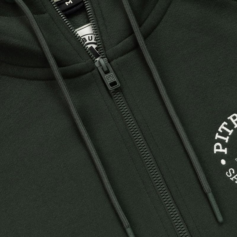 Pánska mikina Pitbull San Diego Ca Hooded Zip dark green 6