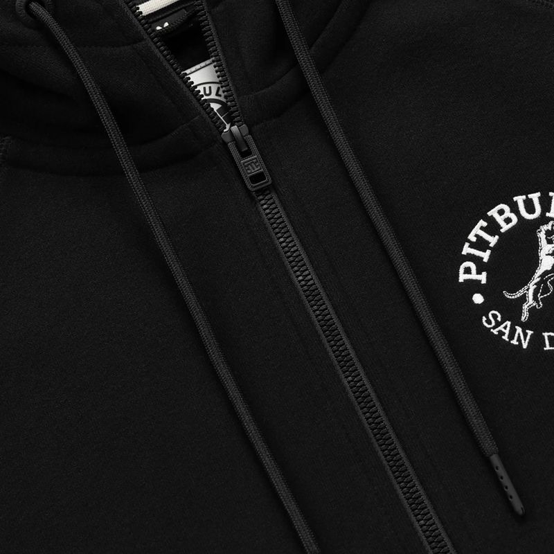 Pánska mikina Pitbull San Diego Ca Hooded Zip black 7