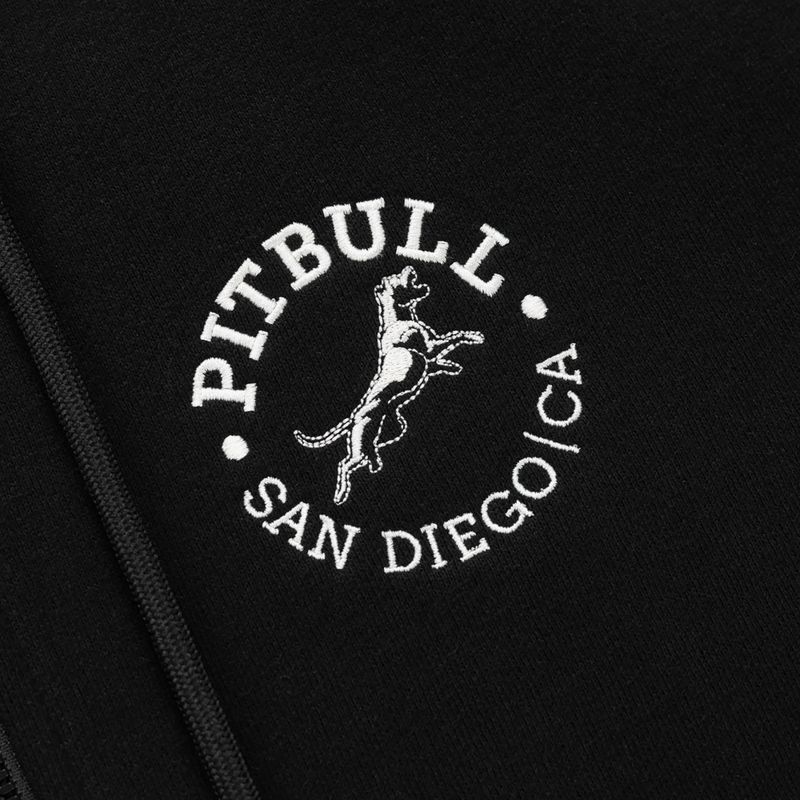 Pánska mikina Pitbull San Diego Ca Hooded Zip black 9
