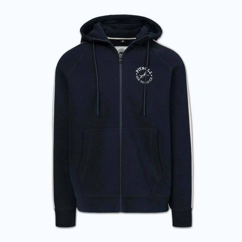 Pánska mikina Pitbull San Diego Ca Hooded Zip dark navy/red 6
