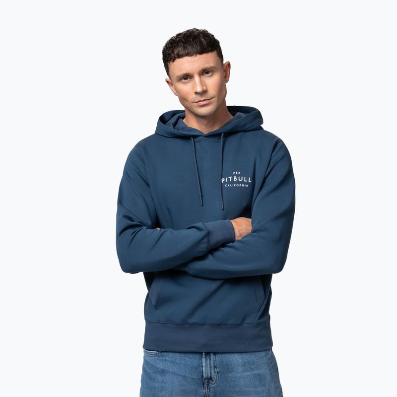 Pánska mikina Pitbull Sampson Hooded Sweatshirt petrol blue 4