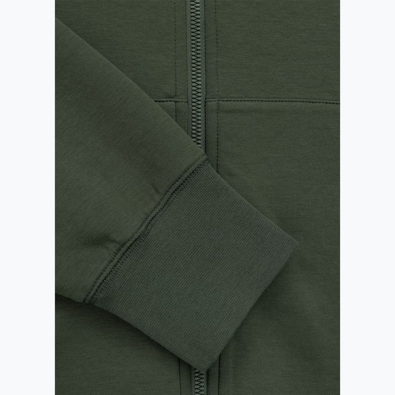 Pánska mikina Pitbull Sampson Hooded Zip Sweatshirt old green 10