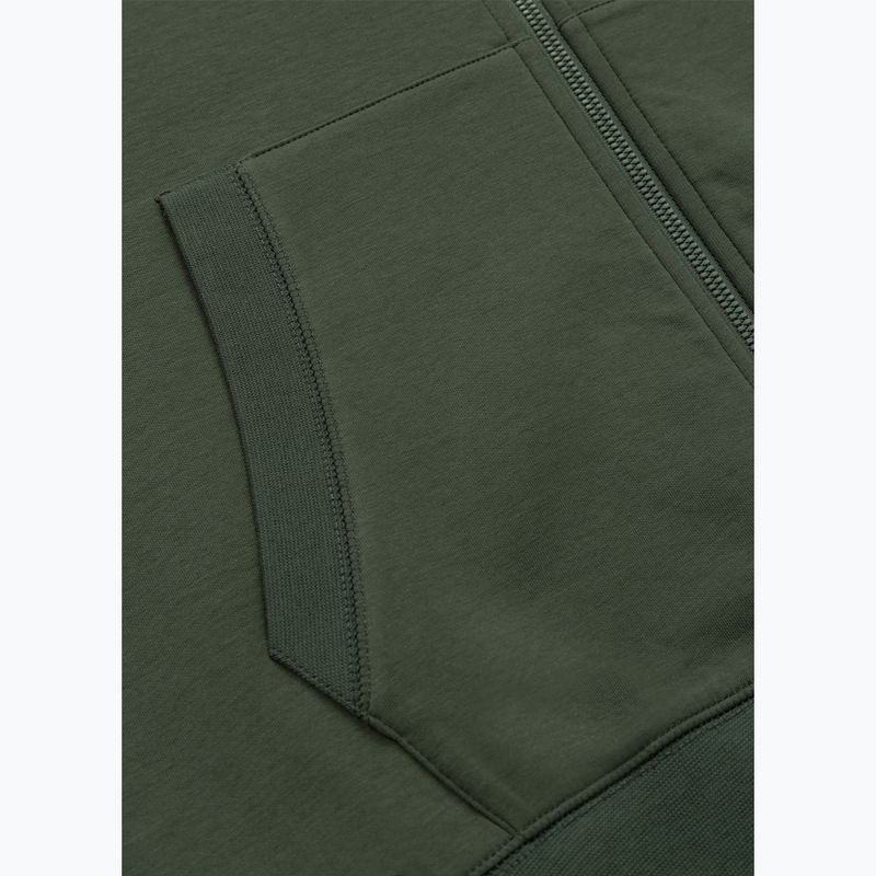 Pánska mikina Pitbull Sampson Hooded Zip Sweatshirt old green 11