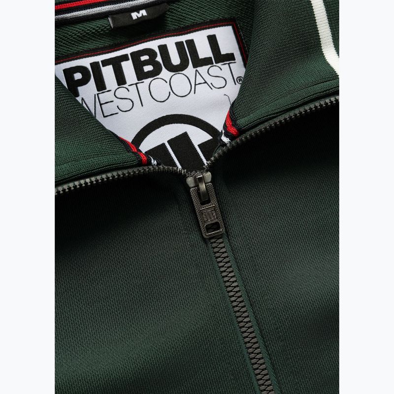 Pánska mikina Pitbull Trackjacket Tape Logo Terry Group bottle green 7
