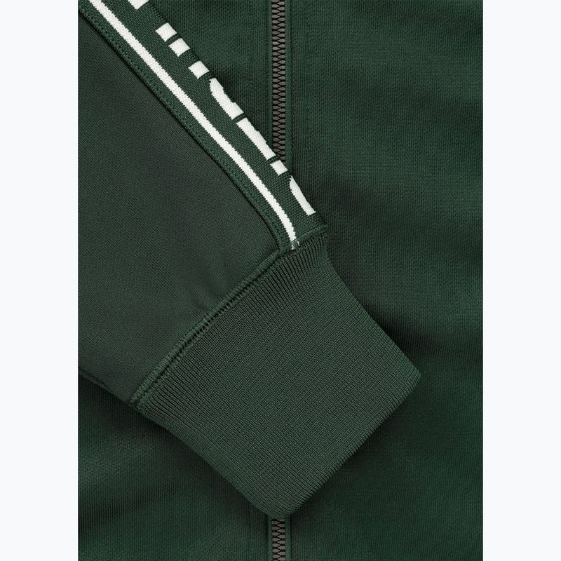 Pánska mikina Pitbull Trackjacket Tape Logo Terry Group bottle green 8