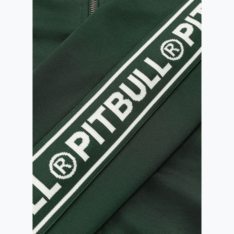 Pánska mikina Pitbull Trackjacket Tape Logo Terry Group bottle green 11