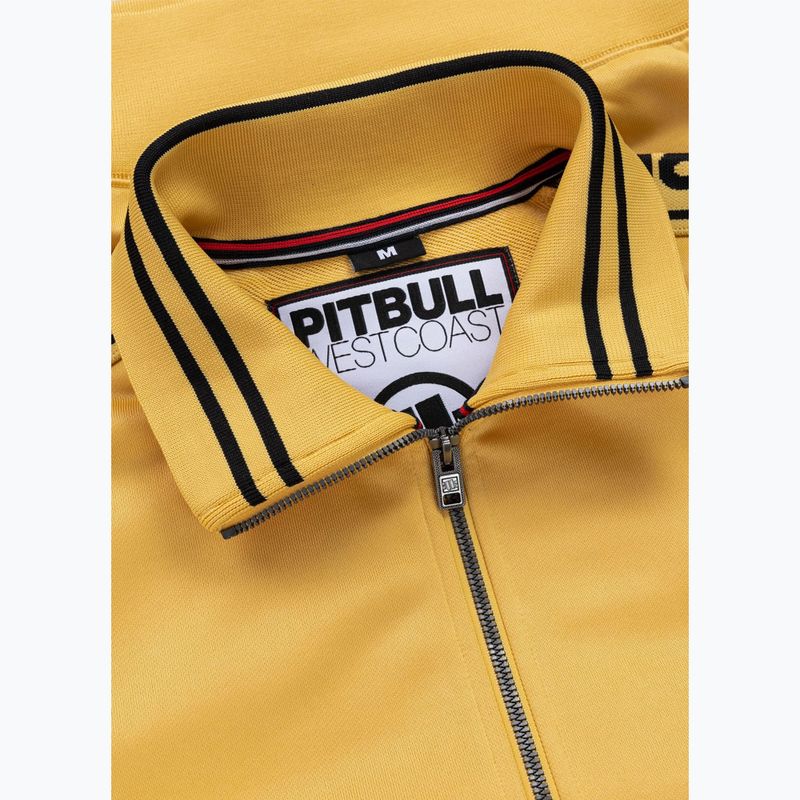 Pánska mikina Pitbull Trackjacket Tape Logo Terry Group pale yellow 8