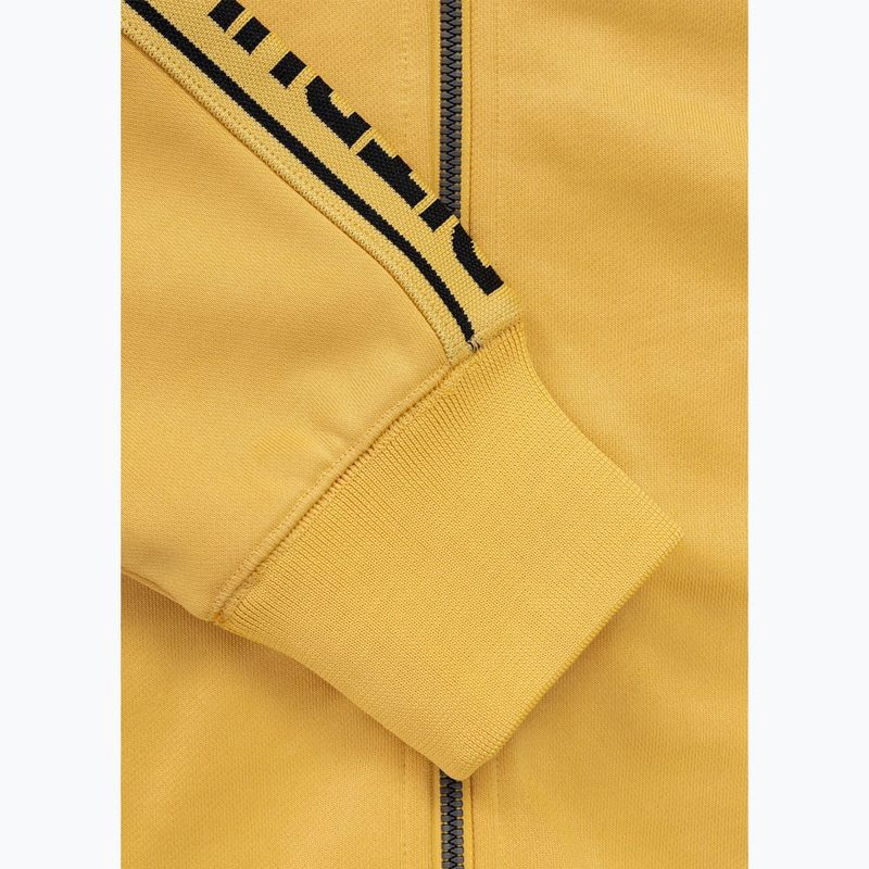 Pánska mikina Pitbull Trackjacket Tape Logo Terry Group pale yellow 9
