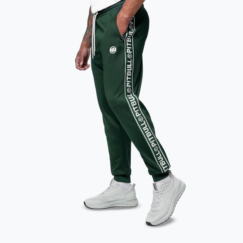 Pánske nohavice Pitbull Trackpants Tape Logo Terry Group bottle green 5