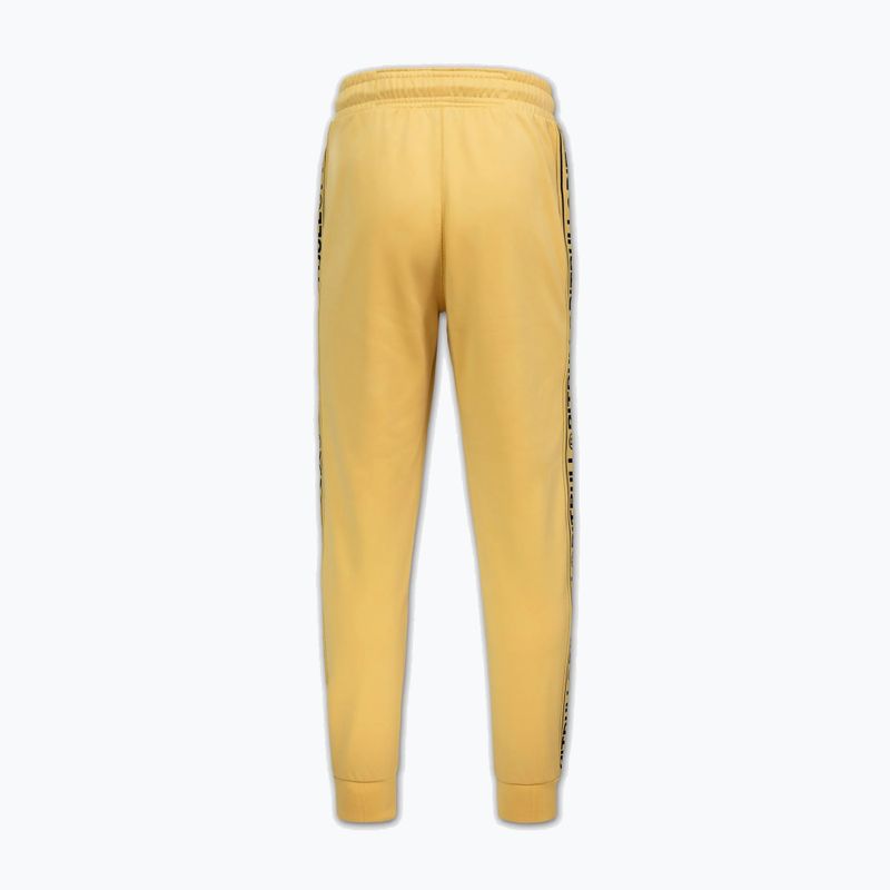 Pánske nohavice Pitbull Trackpants Tape Logo Terry Group pale yellow 6