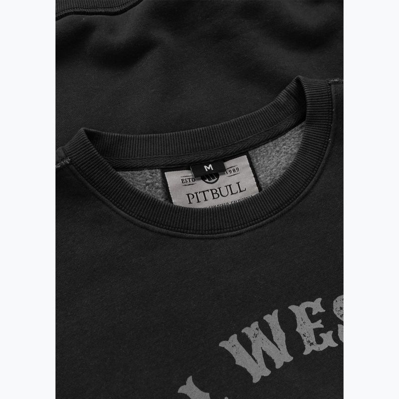 Pánska mikina Pitbull Strenght & Respect Crewneck washed dark graphite 7