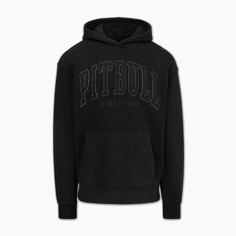 Pánska mikina Pitbull Orlando Hooded washed dark graphite 3