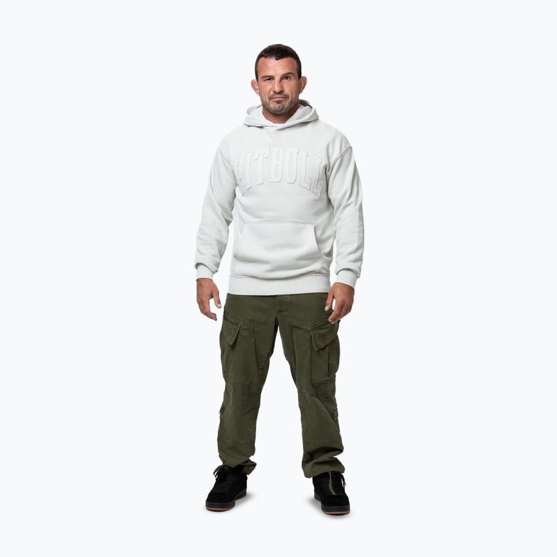 Pánska mikina Pitbull Orlando Hooded white stone 2