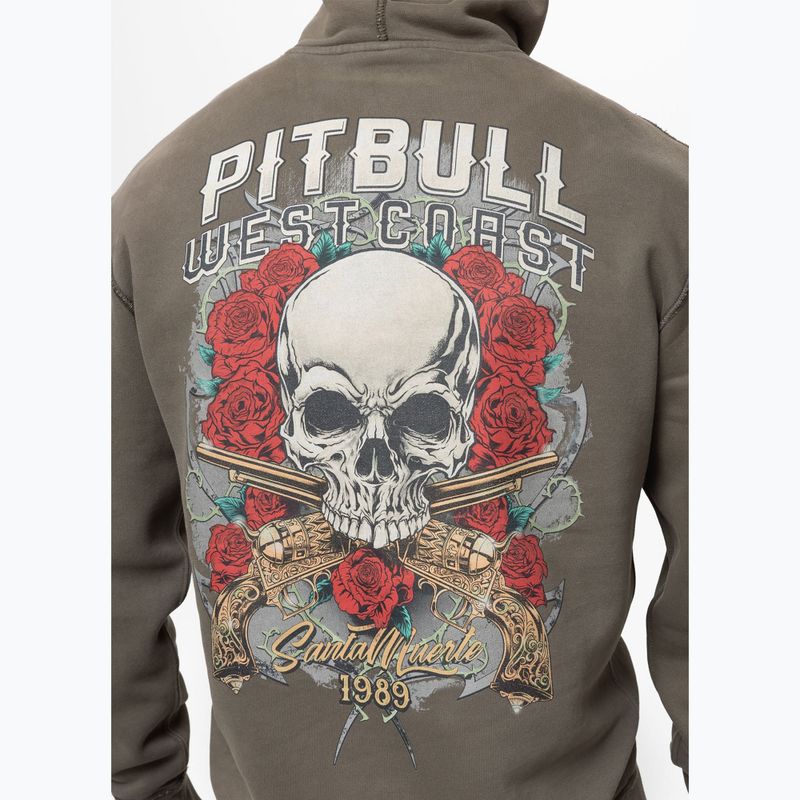 Pánska mikina Pitbull Santa Muerte Hooded major olive 4