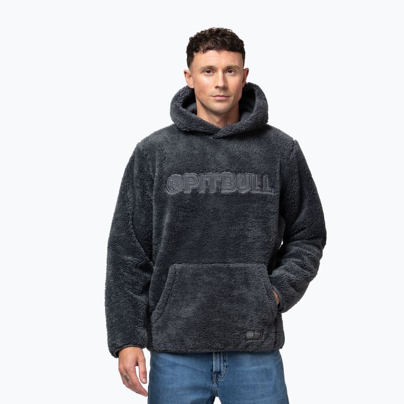 Pánska mikina Pitbull Aragon Hooded graphite 4