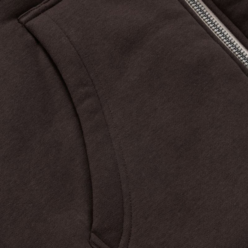 Pánska mikina Pitbull Ruffin Detroit Hooded Zip dark chocolate 11