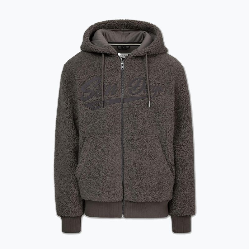 Pánska mikina Pitbull Galaxy Hooded Zip taupe 5