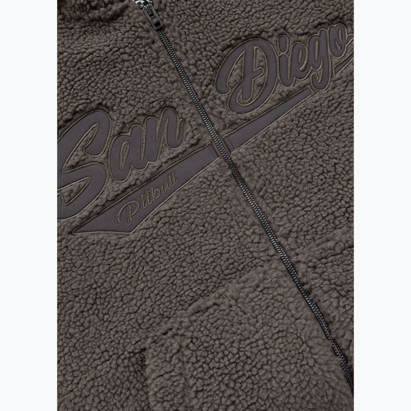 Pánska mikina Pitbull Galaxy Hooded Zip taupe 8