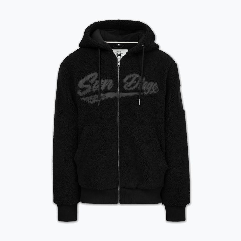 Pánska mikina Pitbull Galaxy Hooded Zip black 5