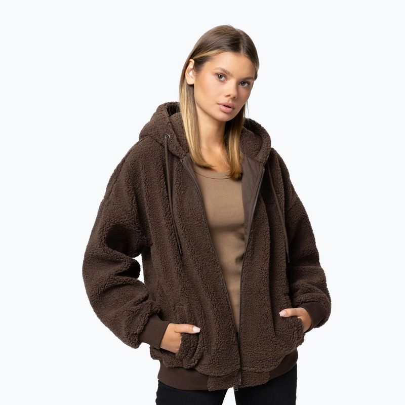 Dámska mikina Pitbull Daisy Hooded Zip dark chocolate 5