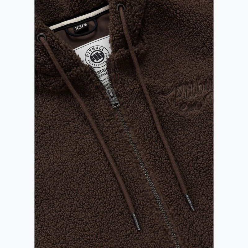 Dámska mikina Pitbull Daisy Hooded Zip dark chocolate 8