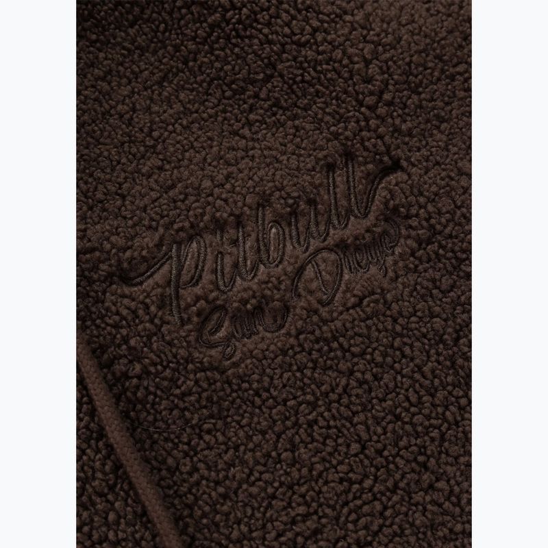 Dámska mikina Pitbull Daisy Hooded Zip dark chocolate 9
