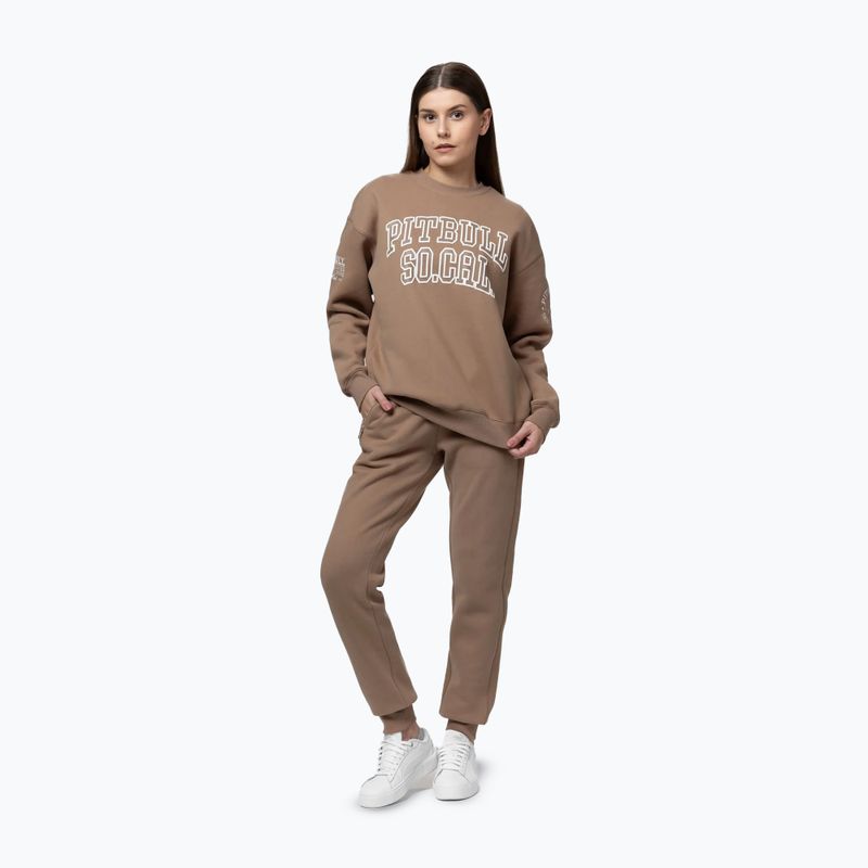 Dámska mikina Pitbull Crewneck Fiora chocolate mousse 2
