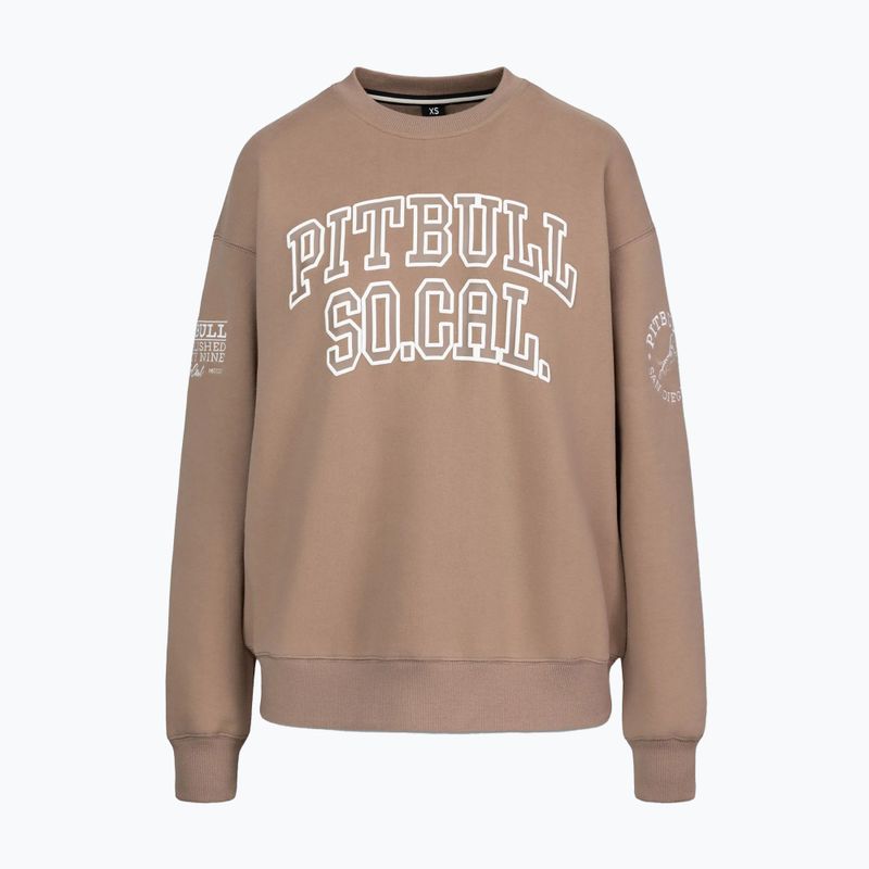Dámska mikina Pitbull Crewneck Fiora chocolate mousse 4
