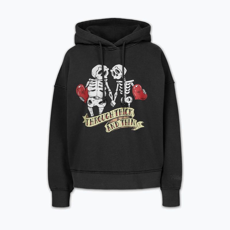 Dámska mikina Pitbull Thick & Thin Hooded dark graphite 4