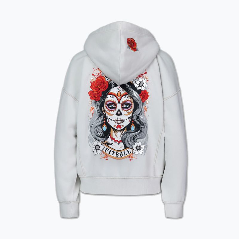 Dámska mikina Pitbull Santa Muerte Hooded Zip white stone 9