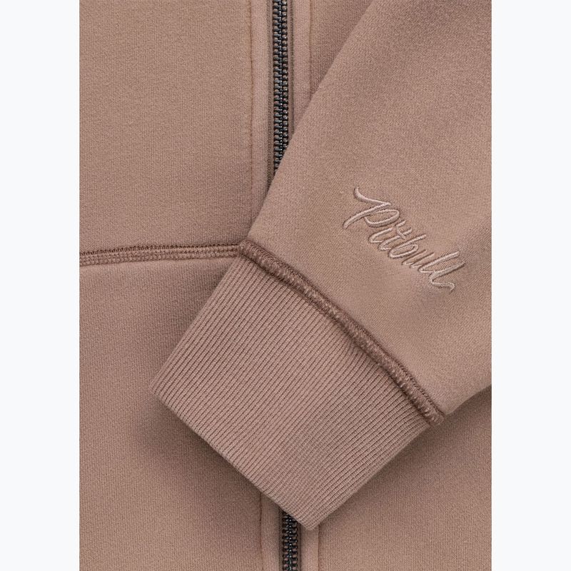 Dámska mikina Pitbull Skull Surf Hooded Zip chocolate mousse 12