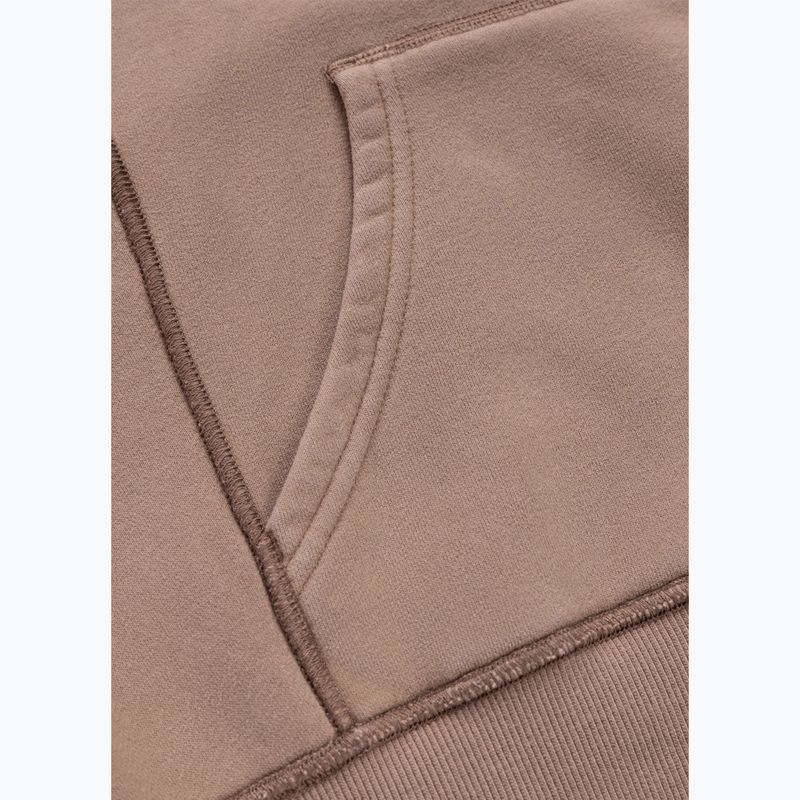 Dámska mikina Pitbull Skull Surf Hooded Zip chocolate mousse 13