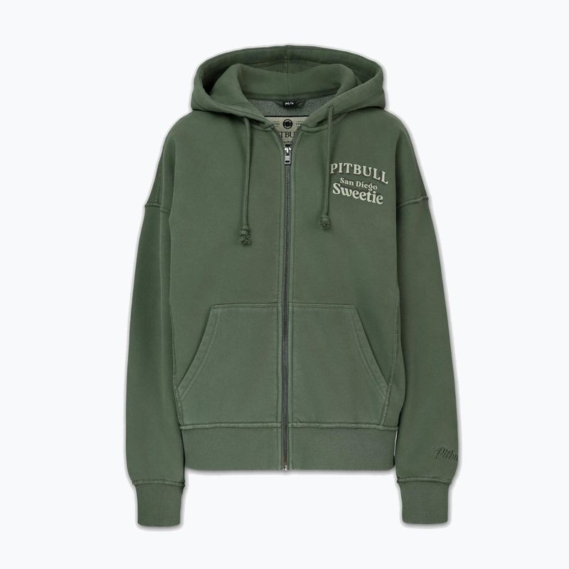 Dámska mikina Pitbull Sweetie Hooded Zip sage green 6